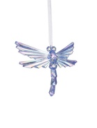 Ёлочная игрушка «Зимнее волшебство. Стрекоза», 10×13 см, фиолетовый перелив 10514358 Ёлочная игрушка «Зимнее волшебство. Стрекоза», 10×13 см, фиолетовый перелив 10514358