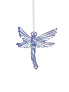 Ёлочная игрушка «Зимнее волшебство. Стрекоза», 10×13 см, фиолетовый перелив 10514358 Ёлочная игрушка «Зимнее волшебство. Стрекоза», 10×13 см, фиолетовый перелив 10514358