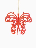 Ёлочная игрушка «Зимнее волшебство. Кружевная бабочка», 10×12 см, красный перелив 10514364