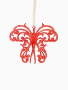 Ёлочная игрушка «Зимнее волшебство. Кружевная бабочка», 10×12 см, красный перелив 10514364