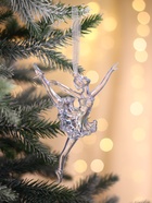 Ёлочная игрушка «Зимнее волшебство. Балерина в танце», 16×8.5 см, прозрачный перелив 10514372