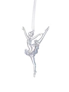 Ёлочная игрушка «Зимнее волшебство. Балерина в танце», 16×8.5 см, прозрачный перелив 10514372