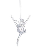 Ёлочная игрушка «Зимнее волшебство. Балерина в танце», 16×8.5 см, прозрачный перелив 10514372