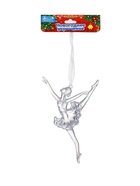 Ёлочная игрушка «Зимнее волшебство. Балерина в танце», 16×8.5 см, прозрачный перелив 10514372