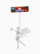 Ёлочная игрушка «Зимнее волшебство. Фея с шариком», 12×11.5 см, белый перелив - Фото 9