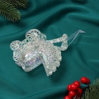 Ёлочная игрушка «Зимнее волшебство. Колясочка» 10×11 см, прозрачный перелив 10514377