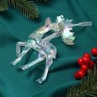 Ёлочная игрушка «Зимнее волшебство. Гордый олень», 13×8 см, прозрачный перелив 10514378