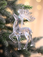 Ёлочная игрушка «Зимнее волшебство. Гордый олень», 13×8 см, прозрачный перелив 10514378