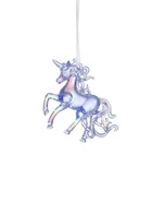Ёлочная игрушка «Зимнее волшебство. Игривый конь», 10×10 см, фиолетовый перелив 10514381