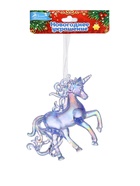 Ёлочная игрушка «Зимнее волшебство. Игривый конь», 10×10 см, фиолетовый перелив 10514381