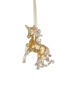 Ёлочная игрушка «Зимнее волшебство. Игривый конь», 10×10 см, золотой перелив 10514382