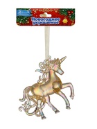 Ёлочная игрушка «Зимнее волшебство. Игривый конь», 10×10 см, золотой перелив 10514382