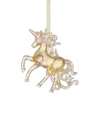 Ёлочная игрушка «Зимнее волшебство. Игривый конь», 10×10 см, золотой перелив 10514382