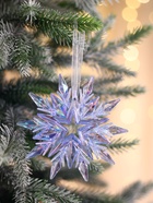 Ёлочная игрушка «Зимнее волшебство. Звезда счастья», 11×11 см, фиолетовый перелив 10514389