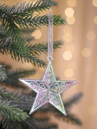 Ёлочная игрушка «Зимнее волшебство. Звезда кружевная», 9×9 см, прозрачный перелив 10514393