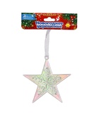 Ёлочная игрушка «Зимнее волшебство. Звезда кружевная», 9×9 см, прозрачный перелив 10514393
