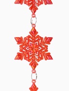 Ёлочная игрушка «Зимнее волшебство. Снежинка подвесная», 23×5.5 см, красный перелив - Фото 8