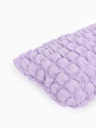 Косметичка на молнии простая, большая, мягкая, сиреневая - фото 53747084