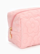 Косметичка объёмная на молнии, маленькая, с вышивкой, светло-розовая - Фото 7