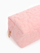 Косметичка объёмная на молнии, маленькая, с вышивкой, светло-розовая - Фото 6