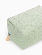 Косметичка объёмная на молнии, маленькая, с вышивкой, светло-зелёная - Фото 6