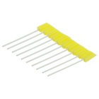 Щётка для детейлинга автомобиля, 14.5 см, жёлтый, поролон, набор 10 шт. - Фото 4