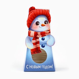 Коробка складная с окном «Снеговик», 6 х 12.6 х 3.5 см (комплект 5 шт)