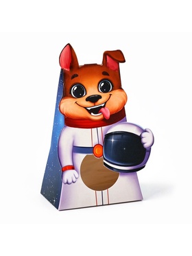 Коробка складная с окном «Космонавт», 9 х 14 х 6 см (комплект 5 шт)