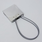 Сумка для цветов серебро, металлизированная, влагостойкая, 13×12×12 см - Фото 3