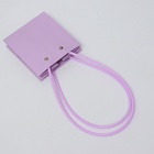 Сумка для цветов, квадратная, сиреневая, влагостойкая, 13×12×12 см - Фото 4