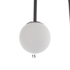 Торшер Sabine со столиком 1х40Вт Е27 черный 28х28х153см - фото 25543590