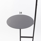 Торшер Sabine со столиком 1х40Вт Е27 черный 28х28х153см - фото 25543592