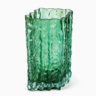 Ваза для цветов «Марбл грин» из зеленого стекла 20.5×15.5×10 см 10547468