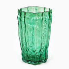 Ваза для цветов «Марбл грин» из зеленого стекла 23×15×9 см 10547473