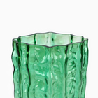 Ваза для цветов «Марбл грин» из зеленого стекла 23×15×9 см 10547473