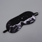 Маска для сна «Космос», 19×8.5 см, резинка одинарная, чёрная - Фото 2