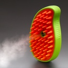 Паровая щетка-расческа для животных, с USB-зарядкой, зелёная - Фото 2