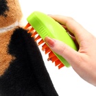 Паровая щетка-расческа для животных, с USB-зарядкой, зелёная - Фото 6