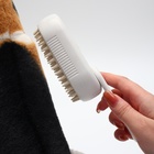 Паровая щетка-расчёска для животных, с USB-зарядкой и выдвижной ручкой, белая - Фото 6