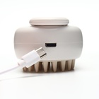 Паровая щетка-расчёска для животных, с USB-зарядкой и выдвижной ручкой, белая - Фото 9