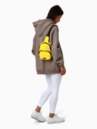 Сумка-слинг на молнии TEXTURA, наружный карман, жёлтая - Фото 5