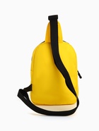 Сумка-слинг на молнии TEXTURA, наружный карман, жёлтая - Фото 4