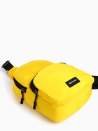 Сумка-слинг на молнии TEXTURA, наружный карман, жёлтая - Фото 6