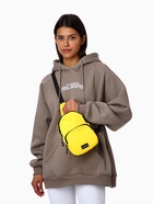 Сумка-слинг на молнии TEXTURA, наружный карман, жёлтая - Фото 9