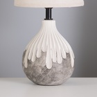 Лампа настольная «Срез» 1×40 Вт Е14 белый/черный 15×15×30 см - Фото 4