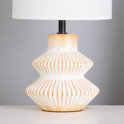 Лампа настольная «Крим» 1×40 Вт Е14 бежевый/оранжевый 18×18×29 см