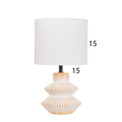 Лампа настольная «Крим» 1×40 Вт Е14 бежевый/оранжевый 18×18×29 см