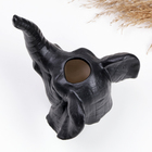 Кашпо - ваза «Слон», 13×12×15 см, 180 мл, чёрный - Фото 4