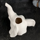 Декоративное кашпо для цветов «Слон», 15×12×13 см, керамика, белое - фото 64649037