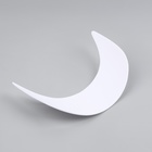 Козырёк для кепки, гнутый, 5.5×19 см, белый - Фото 2